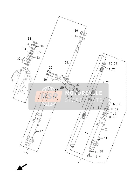 Yamaha YP250RA 2013 Steering for a 2013 Yamaha YP250RA